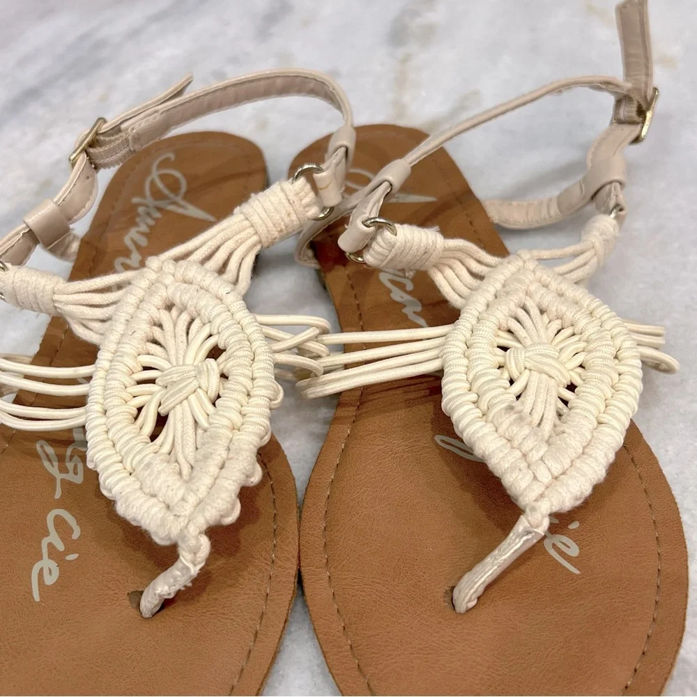 American Rag Open Toe Crochet Sandal Sz 7.5 - Picture 3 of 10